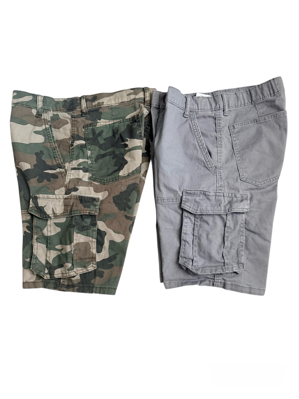 Wrangler Classic Straight Cargo Shorts for Boys- Bundle of 2 (Size 16)